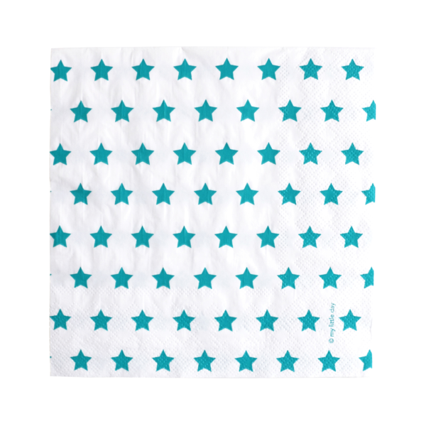 napkin blue star