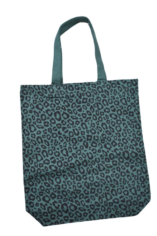 shopper leopard groen