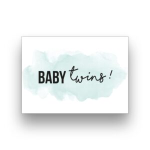 Wenskaart Baby Twins