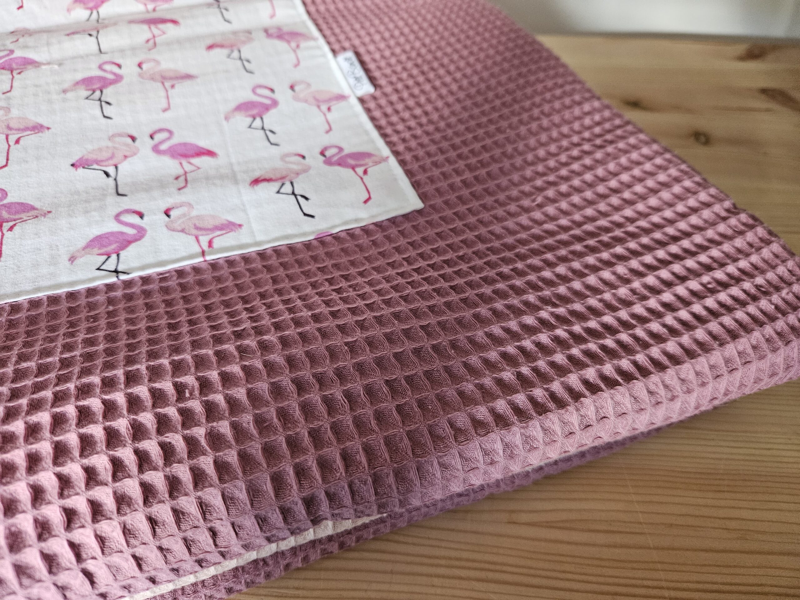 Boxkleed Roze Flamingo 75x97cm Boxkleed Roze Flamingo 75x97cm - Afbeelding 2